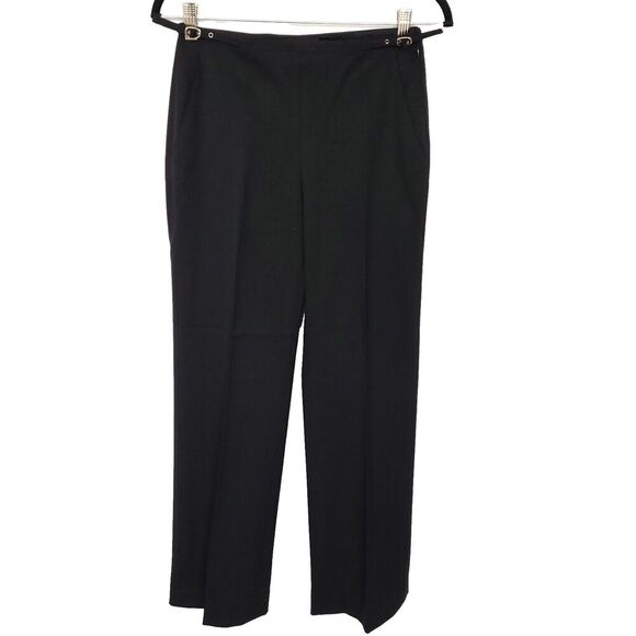 Club Monaco Pants - CLUB MONACO Straight Wool Pants Women's Size 2 Black Trousers Career Lightweight